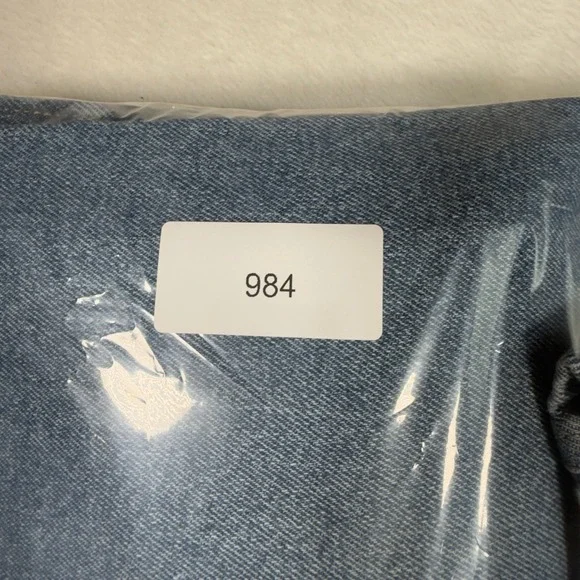 Democracy Womens Blue Denim AB Tech Crop Jeans Size 16 Relaxed Fit Casual‎ - Picture 9 of 9